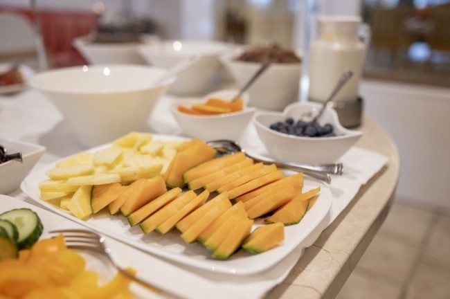 Abwechslungsreiches Fr&uuml;hst&uuml;cksbuffet f&uuml;r alle G&auml;ste im Hotel Garni Keil
