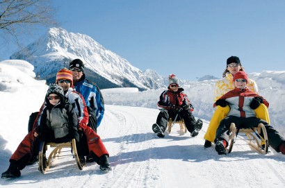 Tobogganing fun for the whole family