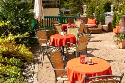 Sun terrace at the Hotel Garni Keil