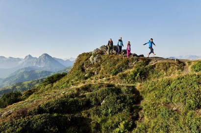 Hiking in unspoiled nature